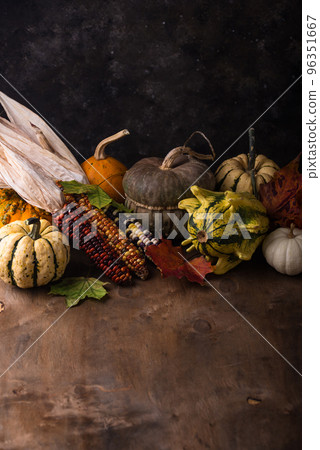 Autumn still life with pumpkin 96351667