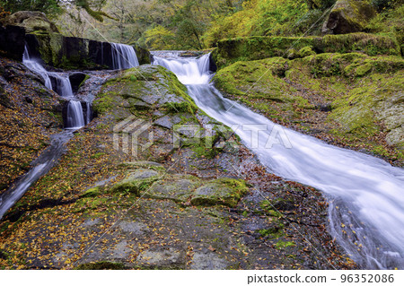 430,000 Falls of Kikuchi Gorge dyed in autumn colors (Kikuchi City, Kumamoto Prefecture) 430,000 Falls of Kikuchi Gorge dyed in autumn colors (Kikuchi City, Kumamoto Prefecture) 96352086