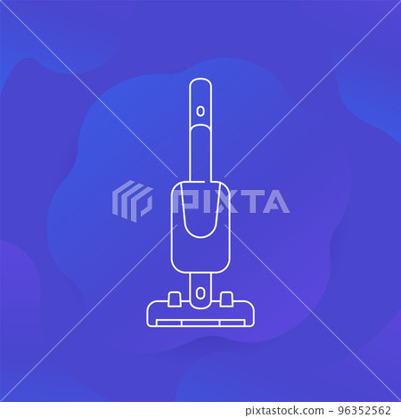 cordless vacuum cleaner icon, linear design cordless vacuum cleaner icon, linear design 96352562
