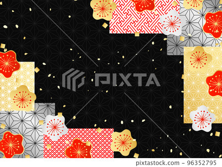 Gorgeous Japanese-style pattern like a kimono 96352795