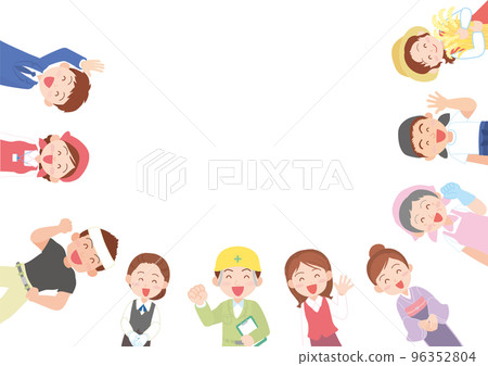 People of various occupations _ smile People of various occupations _ smile 96352804