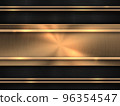 Luxury Technology Background with Gold Metal Texture 96354547