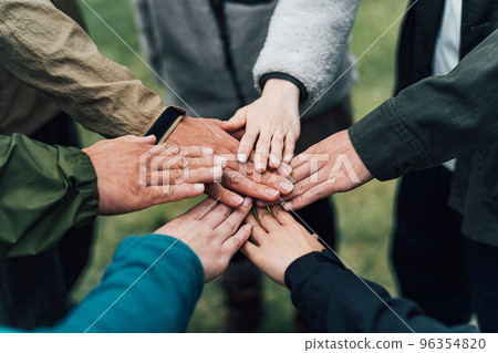 Hands of friends who recognize diversity (LGBT/LGBTQ/SDGs) Hands of friends who recognize diversity (LGBT/LGBTQ/SDGs) 96354820