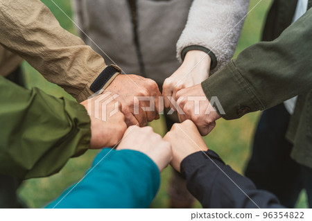 Hands of friends who recognize diversity (LGBT/LGBTQ/SDGs) Hands of friends who recognize diversity (LGBT/LGBTQ/SDGs) 96354822