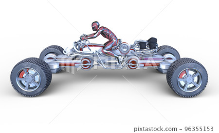 Cyberman riding a buggy 96355153