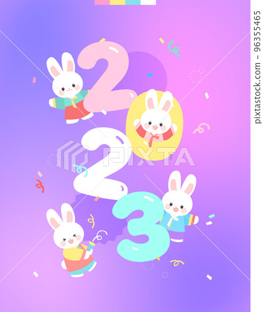 2023 new year rabbit character illustration 04 2023 new year rabbit character illustration 04 96355465