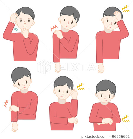 A man suffering from various disorders A man suffering from various disorders 96356661