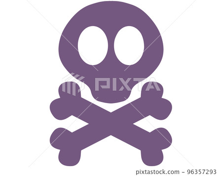 Skull mark illustration material 96357293