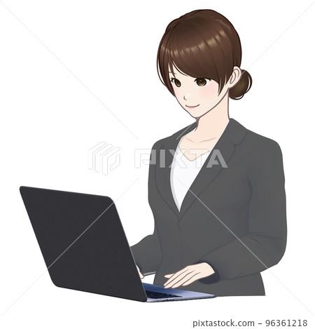 Title: OL/company employee/new employee/new graduate/job hunting/recruit suit/suit/woman/anime/manga/beautiful girl Title: OL/company employee/new employee/new graduate/job hunting/recruit suit/suit/woman/anime/manga/beautiful girl 96361218
