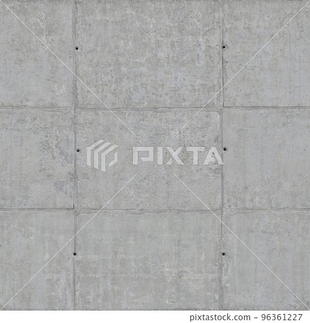 Concrete wall gray with holes in the squares.Texture or background. 96361227