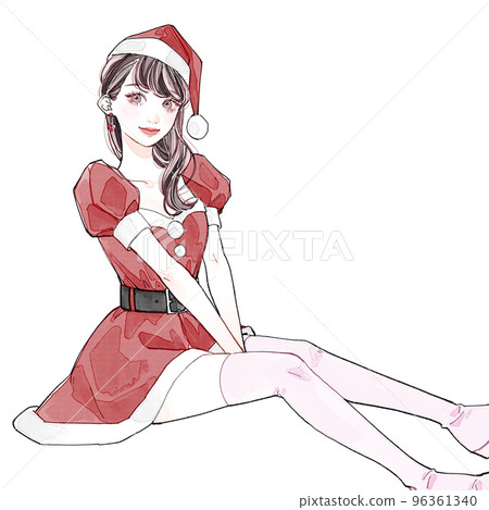 打扮成聖誕老人的女人 打扮成聖誕老人的女人 96361340