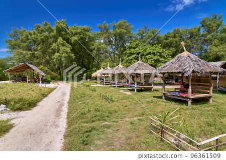 Tropical bungalow - traditional house which use natural material Tropical bungalow - traditional house which use natural material 96361509