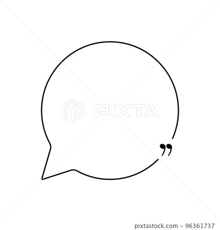 Dialog frames with quotation marks set Dialog frames with quotation marks set 96361737