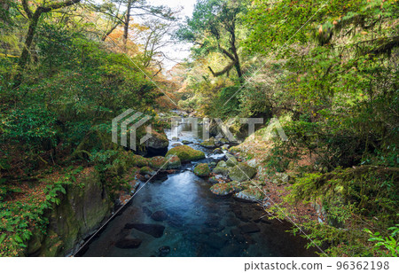 秋色美麗的菊池峽風光旖旎 秋色美麗的菊池峽風光旖旎 96362198