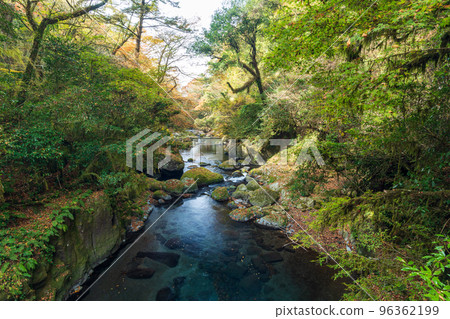 秋色美麗的菊池峽風光旖旎 秋色美麗的菊池峽風光旖旎 96362199