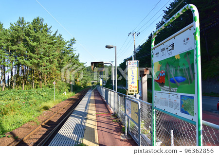 Scenery of the Gono Line in Aomori Prefecture Scenery of the Gono Line in Aomori Prefecture 96362856