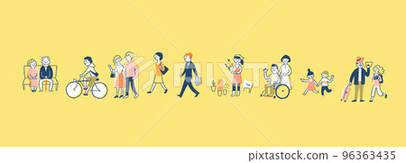 男女老少 各種人 男女老少 各種人 96363435