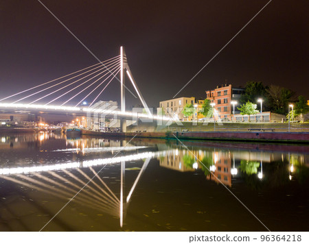 cityscape with bridge at night cityscape with bridge at night 96364218