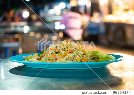 Popular food in Asia Fried rice with vegetables Popular food in Asia Fried rice with vegetables 96364374