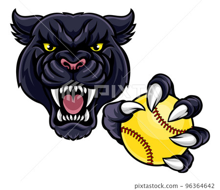 Panther Softball Animal Sports Team Mascot 96364642