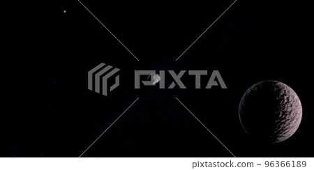 Xiangliu moon orbiting around Gonggong dwarf planet Xiangliu moon orbiting around Gonggong dwarf planet 96366189