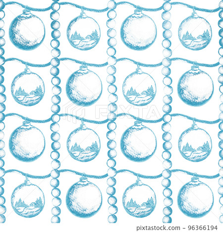 Christmas seamless pattern, hand drawn background 96366194