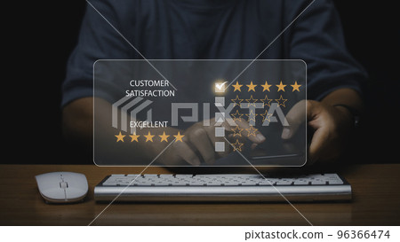 Customer satisfaction experience concept. 96366474