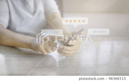 Customer satisfaction experience concept. 96366515