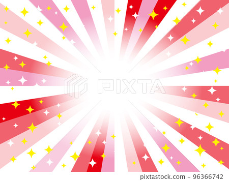 閃光強調線_旭日紋_紅白 96366742