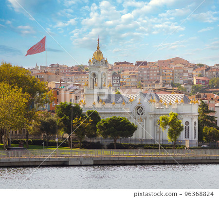 Bulgarian St. Stephen Church, or Sveti Stefan Kilisesi, a Bulgarian Orthodox church in Balat district, Istanbul, Turkey 96368824