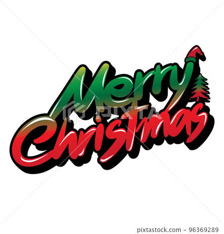 Free handwritten characters, text "Merry Christmas" Illustrator Free handwritten characters, text "Merry Christmas" Illustrator 96369289