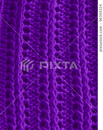 Handmade knitted background with macro woven threads. 96369324