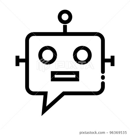 chatbot icon. AI chatbot. support. vector. chatbot icon. AI chatbot. support. vector. 96369535