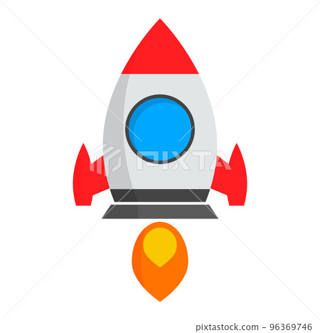 Modern launch rocket icon. Space travel. vector. Modern launch rocket icon. Space travel. vector. 96369746