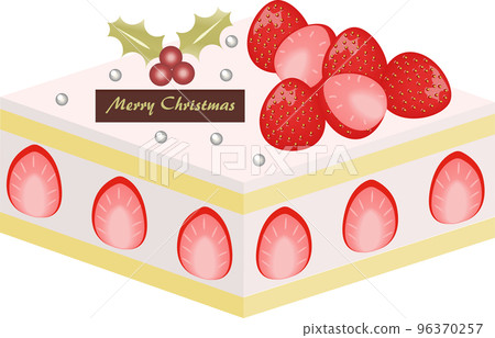 square christmas cake 96370257