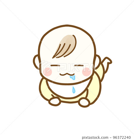 寶寶躺著流口水 寶寶躺著流口水 96372240
