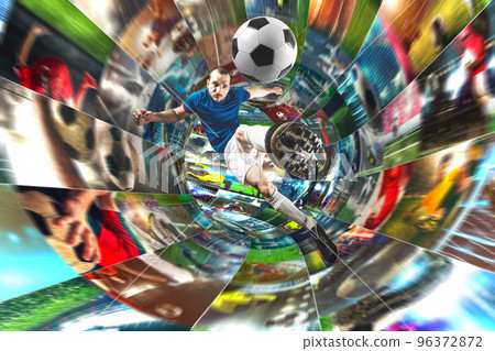Streaming of soccer images on the internet in a digital cable 96372872