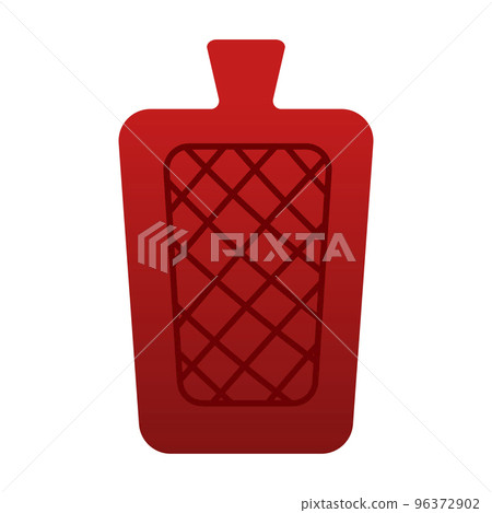 Cartoon medical heating pad isolated on white background 96372902