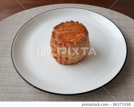 delicious scones on a white plate 96373398