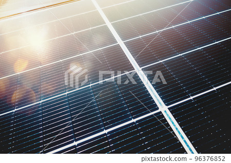 Renewable energy system with solar panel on the roof 96376852