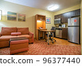 USA, luxury hotel room with kitchen 96377440