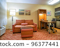 USA, luxury hotel room, living room 96377441