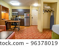USA, luxury hotel room with kitchen 96378019