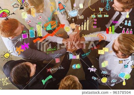 Business people agree on new projects together as teamwork and partner 96378504