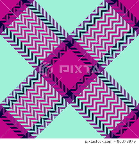 Fabric texture tartan. Textile plaid background. Vector seamless check pattern. 96378979