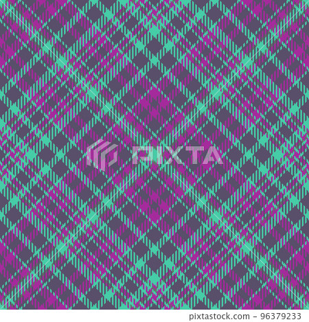 Texture fabric background. Textile tartan vector. Plaid check seamless pattern. 96379233