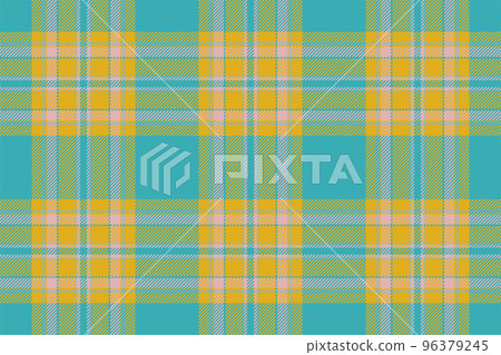 Plaid background, check seamless pattern in blue. Vector fabric texture for textile print, wrapping paper, gift card or wallpaper. 96379245