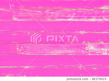 Flashy magenta, grunge painted wooden deck Flashy magenta, grunge painted wooden deck 96379424