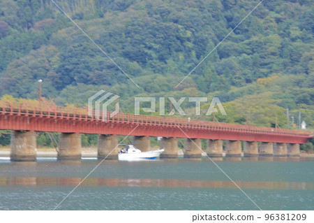 Kyoto Tango Railway Yuragawa Bridge Kyoto Tango Railway Yuragawa Bridge 96381209