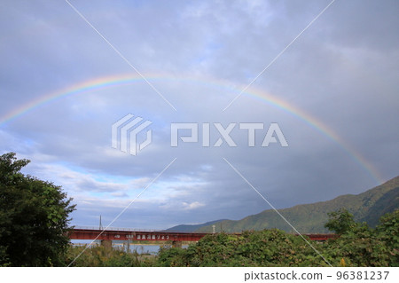 Kyoto Tango Railway Yuragawa Bridge Kyoto Tango Railway Yuragawa Bridge 96381237